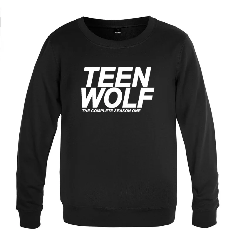 

TEEN WOLF Letter Print Sweatshirts Men Spring Autumn Long Sleeve O-Neck Pullover Casual Man Hip Hop Streetwear Fitness Hoody