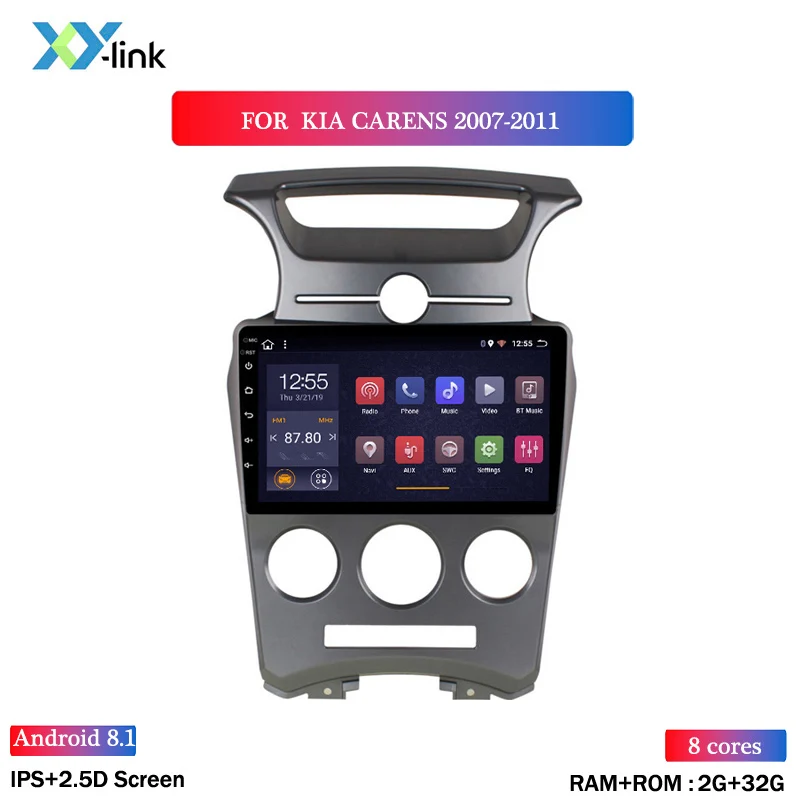 8 CORES 2G RAM 9 дюймов Android 2.5D автомобильный DVD gps для KIA carens 2007-2011 Автомобильный Радио gps навигация головное устройство встроенный wifi - Цвет: 8 CORES 2G RAM