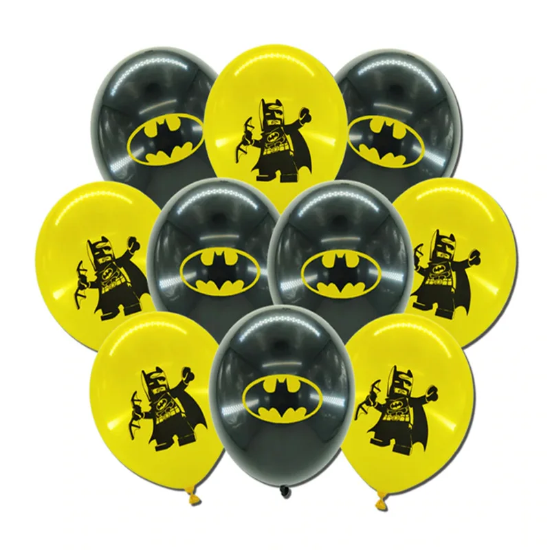 Воздушные шары DC Batman 10 шт./лот латексные украшения для дня рождения ребенка