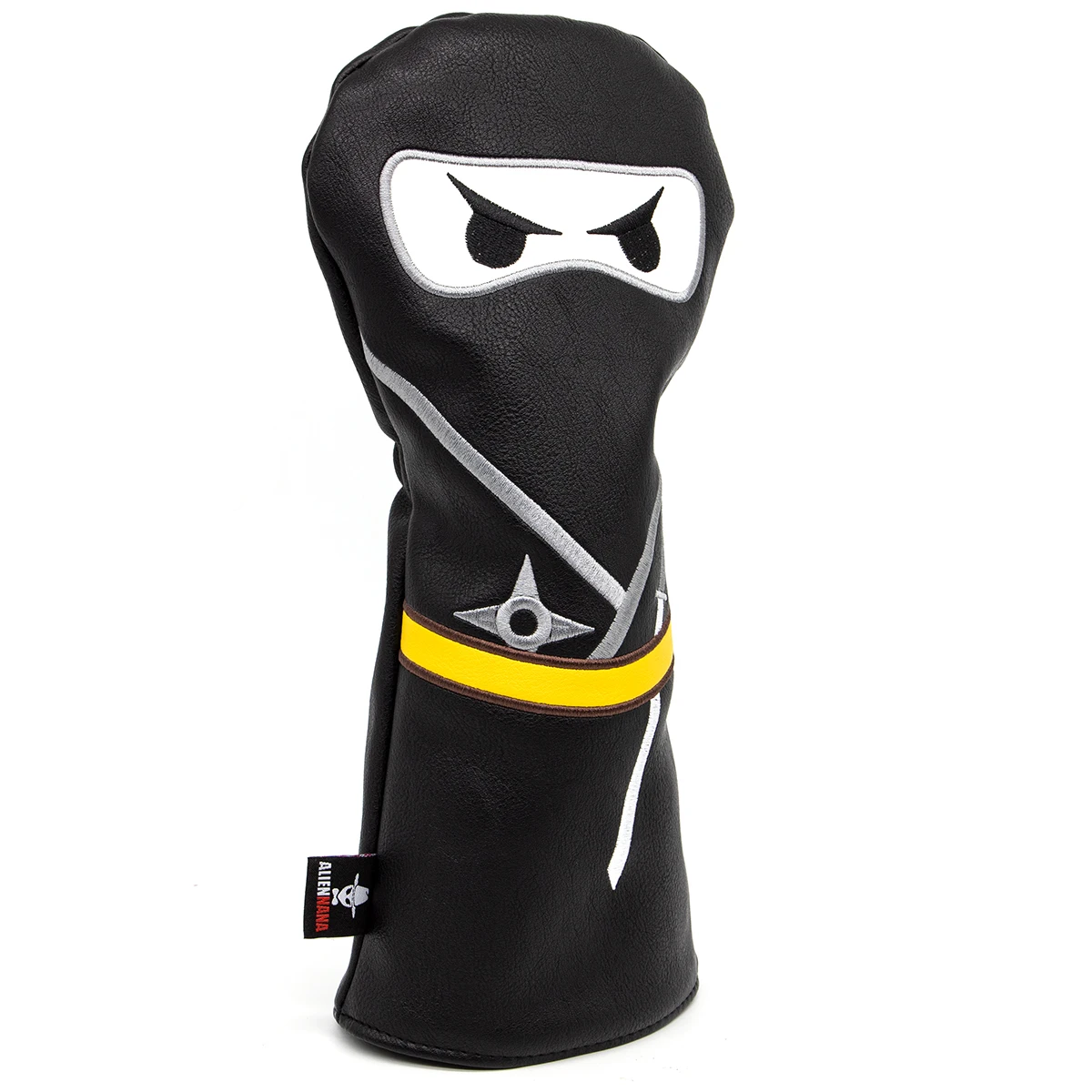 Фото Набор чехлов для клюшек для гольфа Aliennana, черный чехол для драйвера Ninja, чехлы для клюшек для гольфа Fairway, чехлы для гибридных клюшек, чехлы для паттеров-маллетов №2