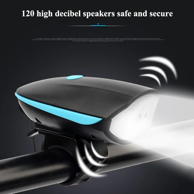 

Mountain Bike Lights USB Rechargeable Mode Horn Headlights Night Riding Flashlight Cycling Safety Accessories