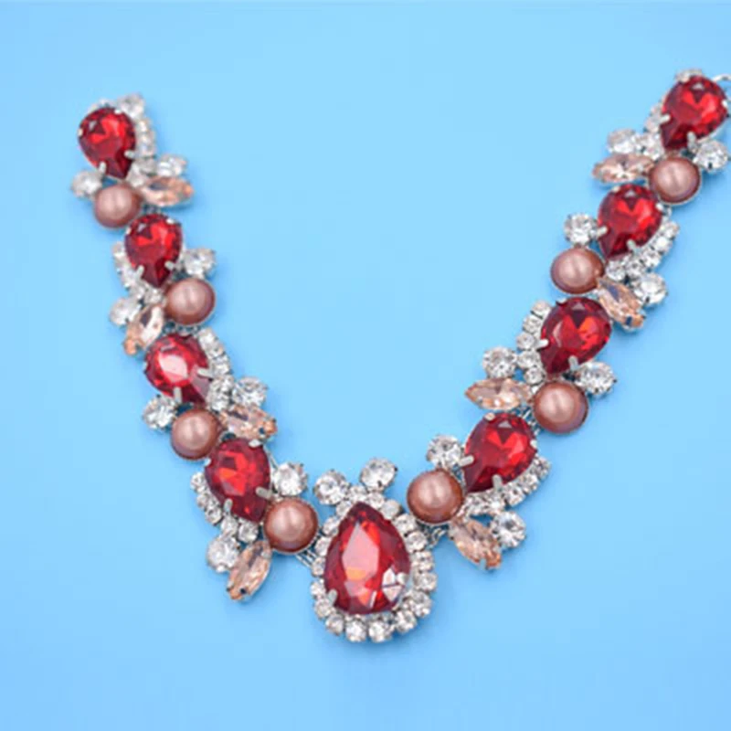 Новинка года 10 шт. красные стразы с пряжкой для самостоятельной сборки Вьетнамки