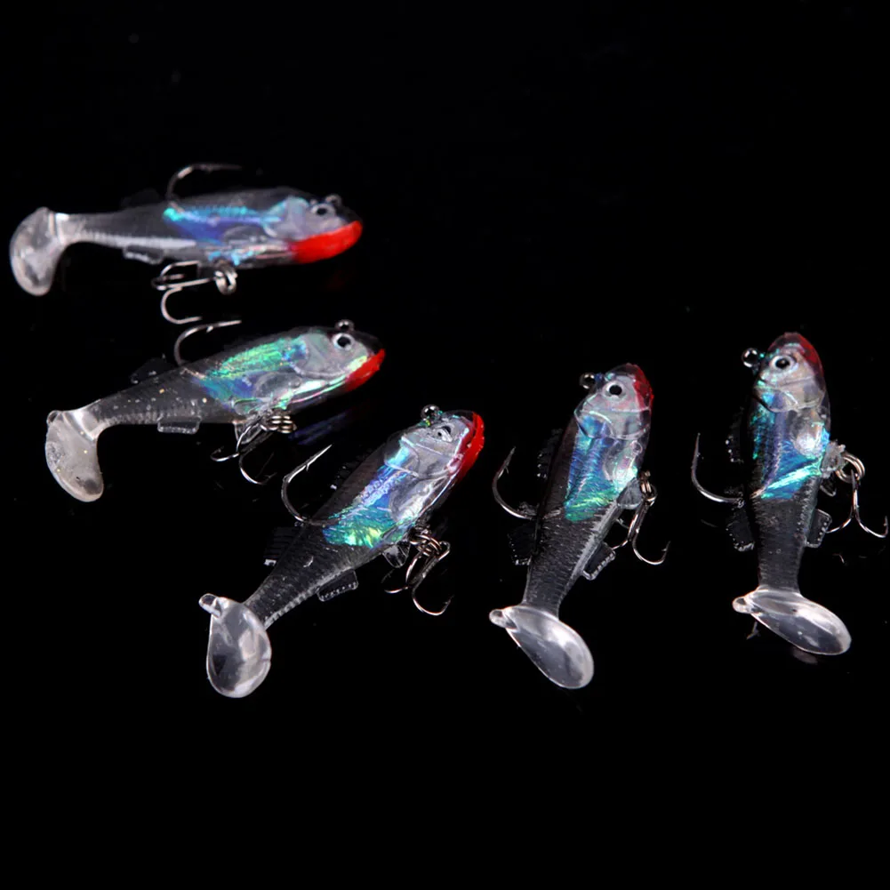 2 шт. Реалистичная рыболовная приманка из ПВХ новое поступление 5 см 8 г Мягкая