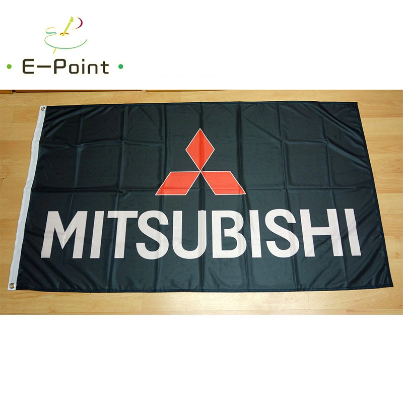 Черный флаг MITSUBISHI Размер 2 фута * 3 (60*90 см) размер 5 футов (90*150 рождественские