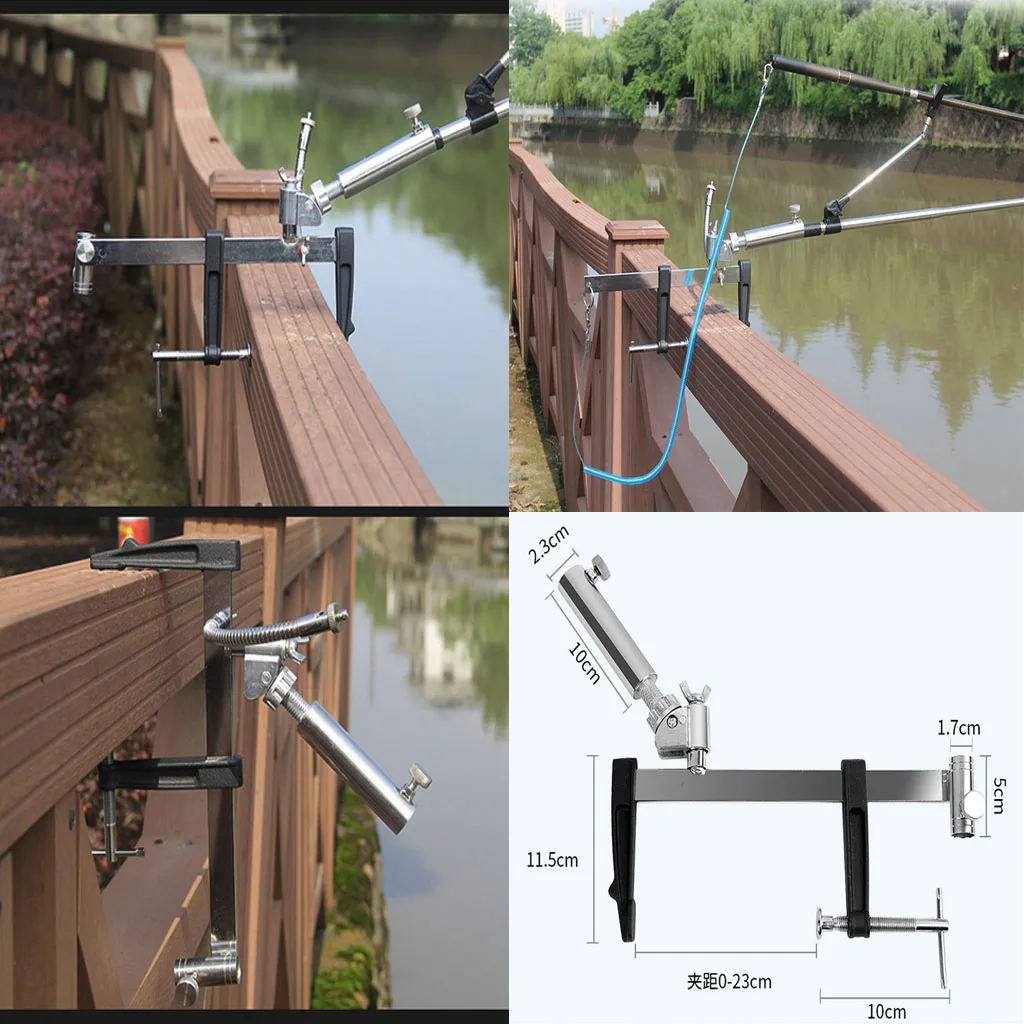 Держатель для удочки 1 шт. держатель регулируемая стойка на 360 градусов с лотком