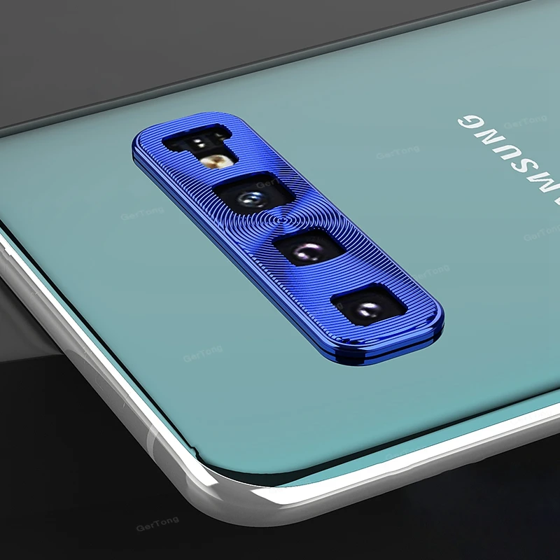 Защитная крышка для объектива камеры для samsung Galaxy S10 Plus S10e кольцо покрытие алюминия чехол для камеры samsung S 10 S10 e - Цвет: Blue