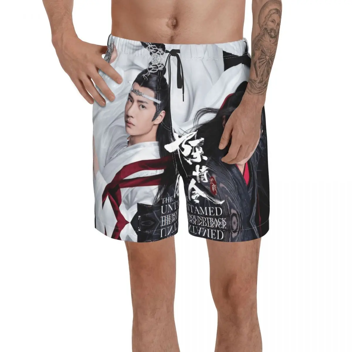 

Promo The Untamed The Soundtrack Plasma MX Anime Beach Breathable Quick Dry Unique print The Untamed Loose Male Shorts
