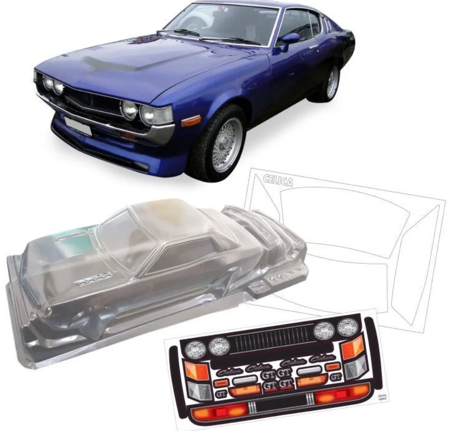 Радиоуправляемая машина OnRoad Clear GT Mustang GT 60 s корпус 200 мм HPI Kyosho Tamiya Redcat HSP 1-10 Масштаб Yokomo Drift 1965 Ford Shelby - Цвет: Team C 1600GT