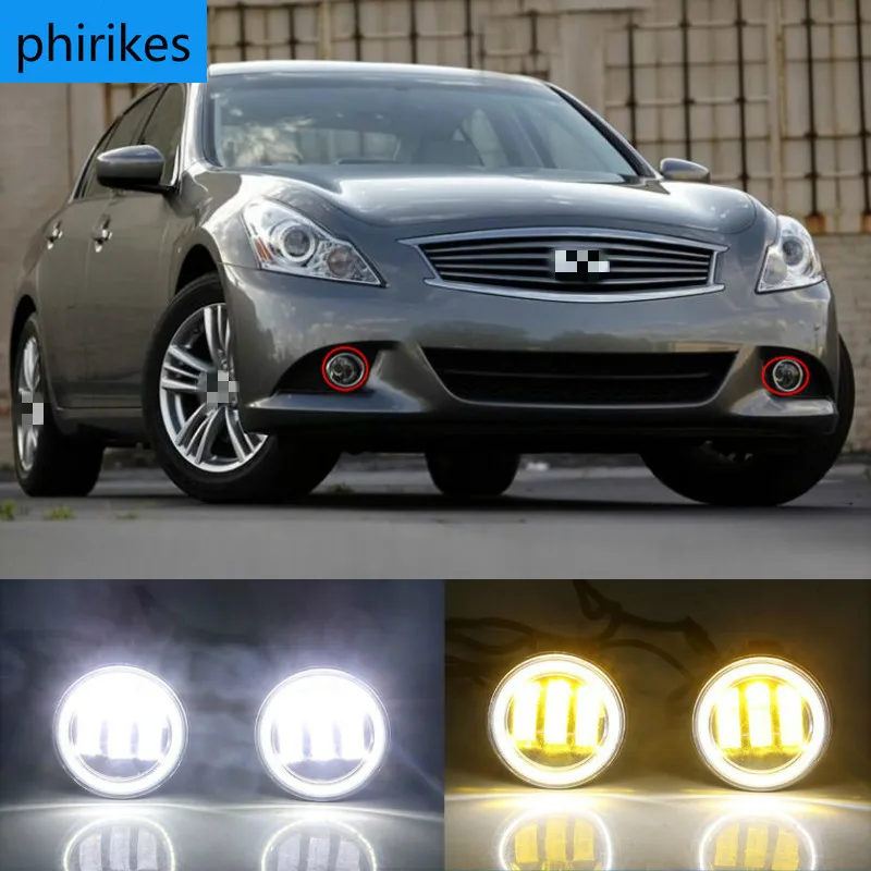 

Car Fog light Kit Angel Eye DRL For Infiniti FX35 EX25 M G25 QX50 QX70