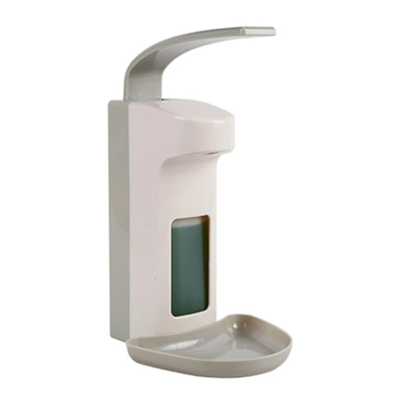 

Wall Mounted Liquid Soap Dispenser 500ml/1000ml Hand Press Plastic Hand Sanitizer Bottle Pump