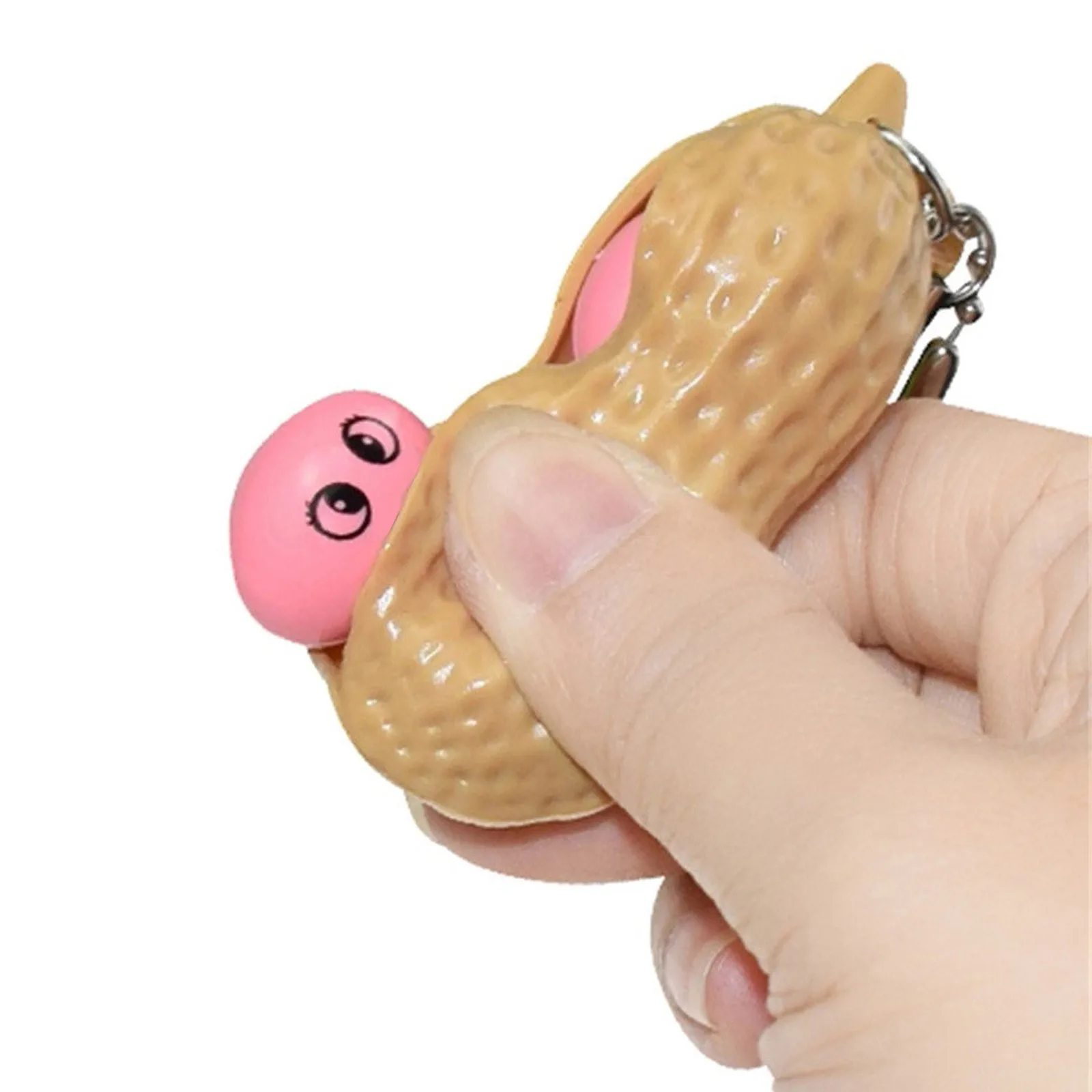 Pop Up брелоки в виде арахиса беспокойная Игрушка антистресс Kawaii смайлик простой
