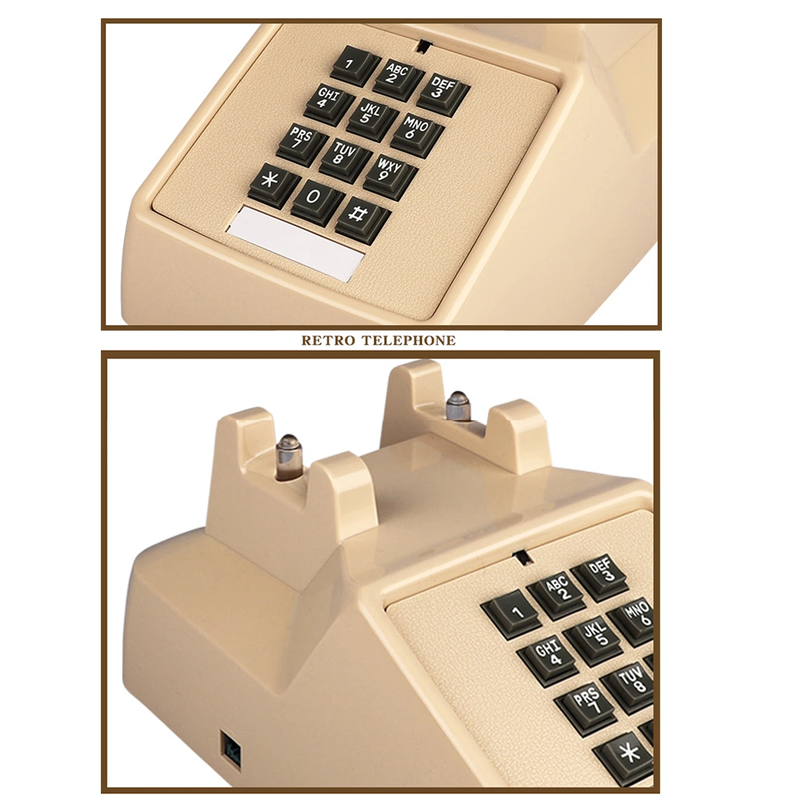 landline phones for home office hotel school corded single line heavy desktop basic telephone for seniors retro classic phone free global shipping