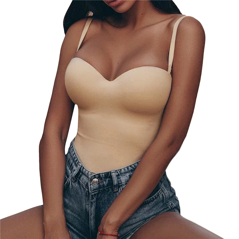 

2021 New Women Bodysuits Solid Color Sexy Push Up Sleeveless Bodycon Body Suit Summer Fashion Streetwear Outfits Female Jumpsuit