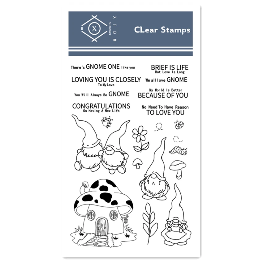 11x16 см пасхальное эльф прозрачный печать прозрачные наклейки силиконовый валик