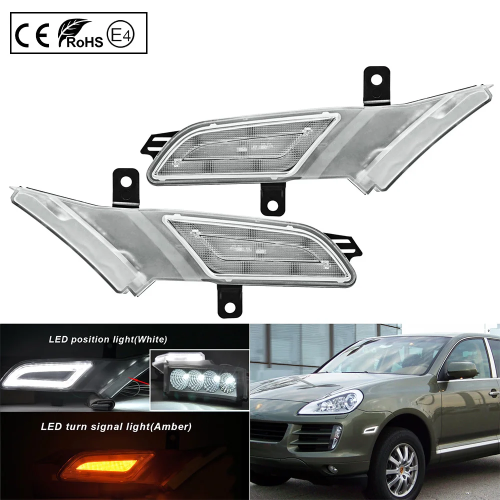

2 шт., светодиодные боковые габаритные огни, указатели поворота