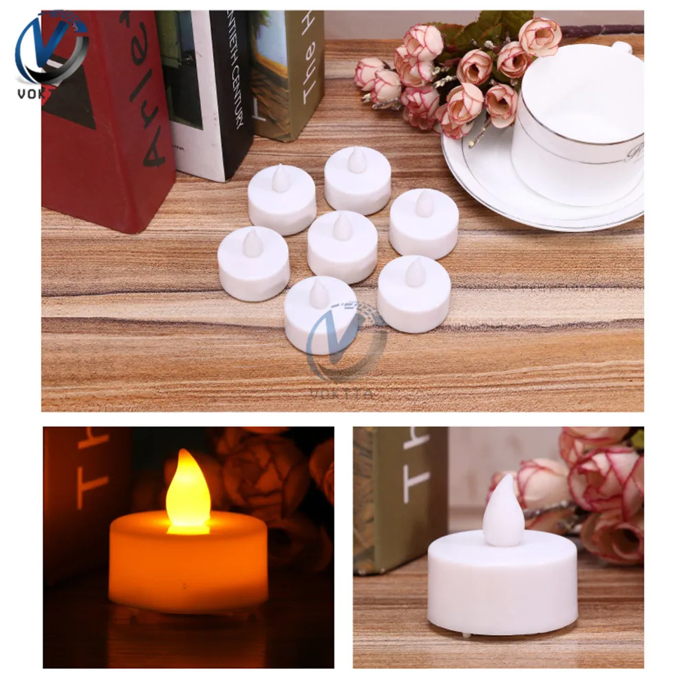 

Creative Flameless LED Candle Multicolor Lamp Simulation Color Flame Flashing Tea Light Home Wedding Birthday Party Decoration