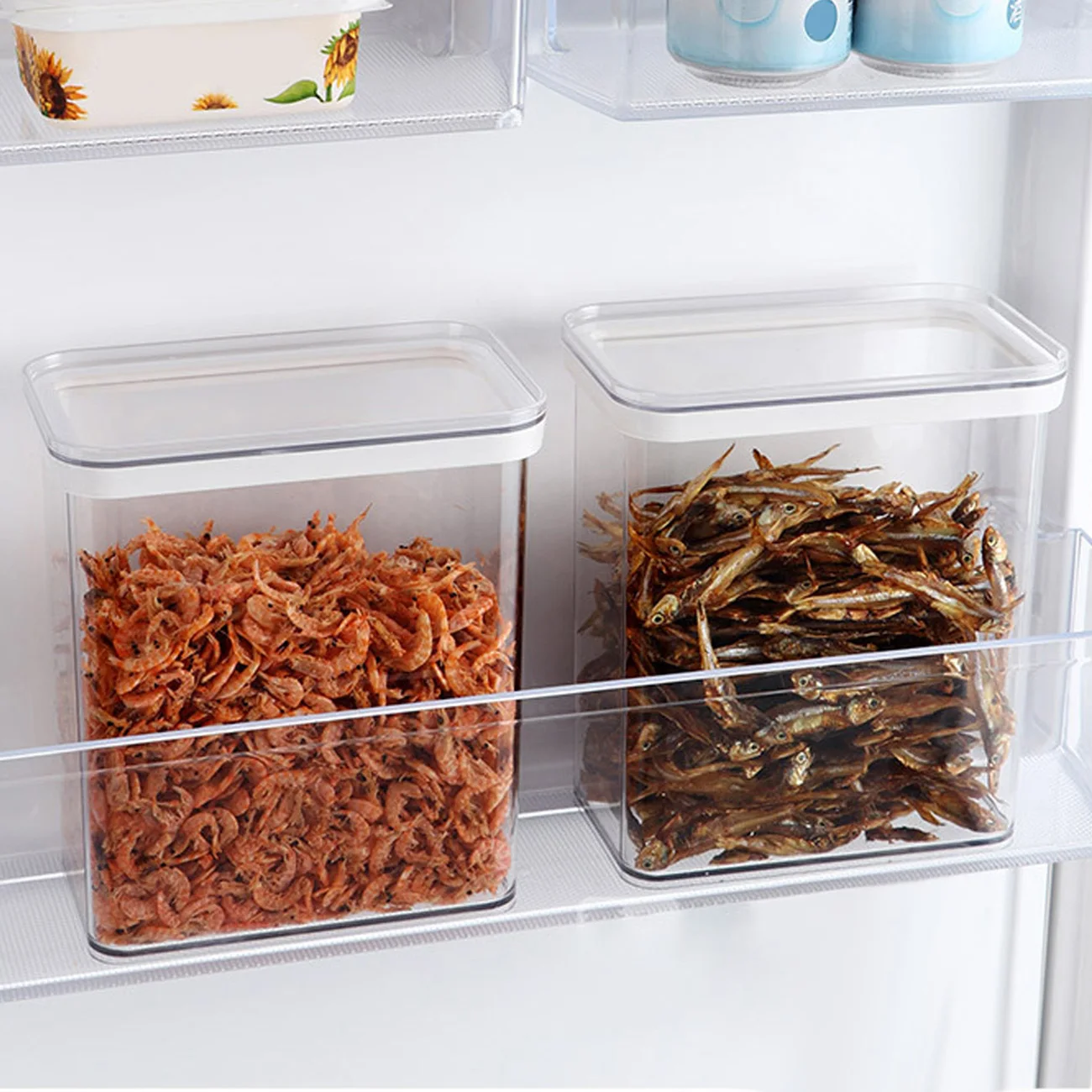 

Plastic Kitchen Refrigerator Food Storage Container, Noodle Box, Multigrain Storage Tank, Transparent Sealed Cans