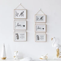 67 inch combination three connected frame wall hanging photo simple solid wooden clip paper picture holder home wall decoration