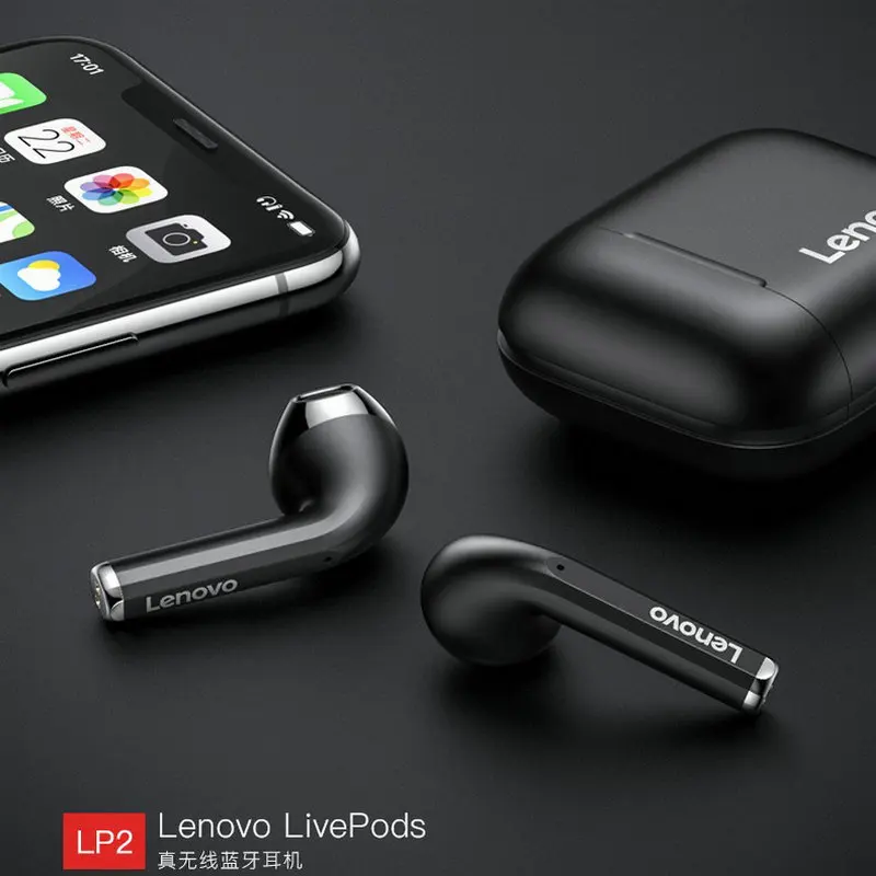 Lenovo LP2 наушники вкладыши TWS Bluetooth 5 0 Наушники Hi Fi стерео Бас AAC HD аудио ENC с