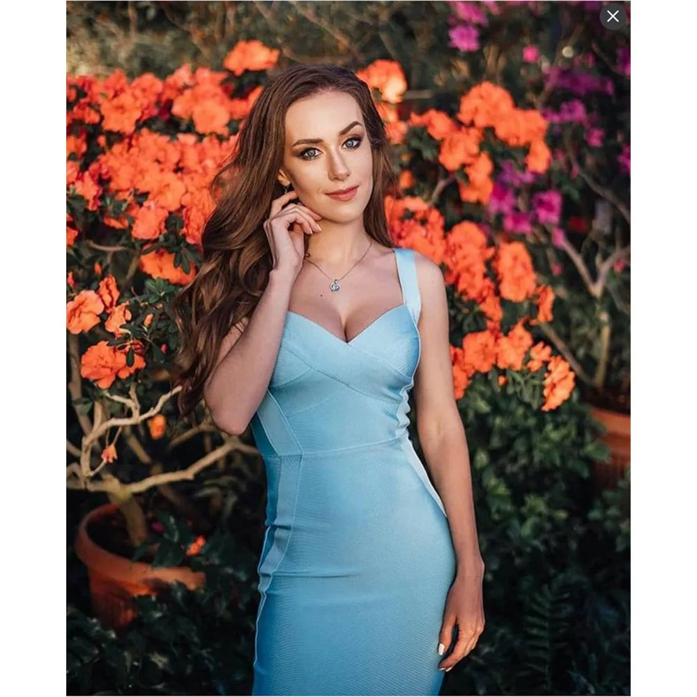 Женское Бандажное Платье До Колена однотонное платье без рукавов вечерние