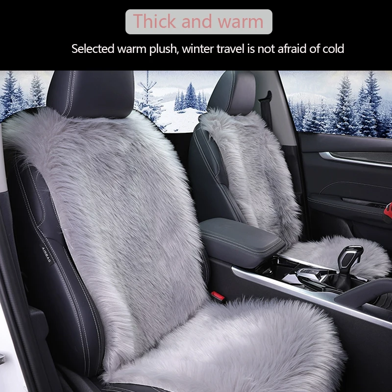 Универсальный плюшевый чехол для автомобильного сиденья теплые Чехлы
