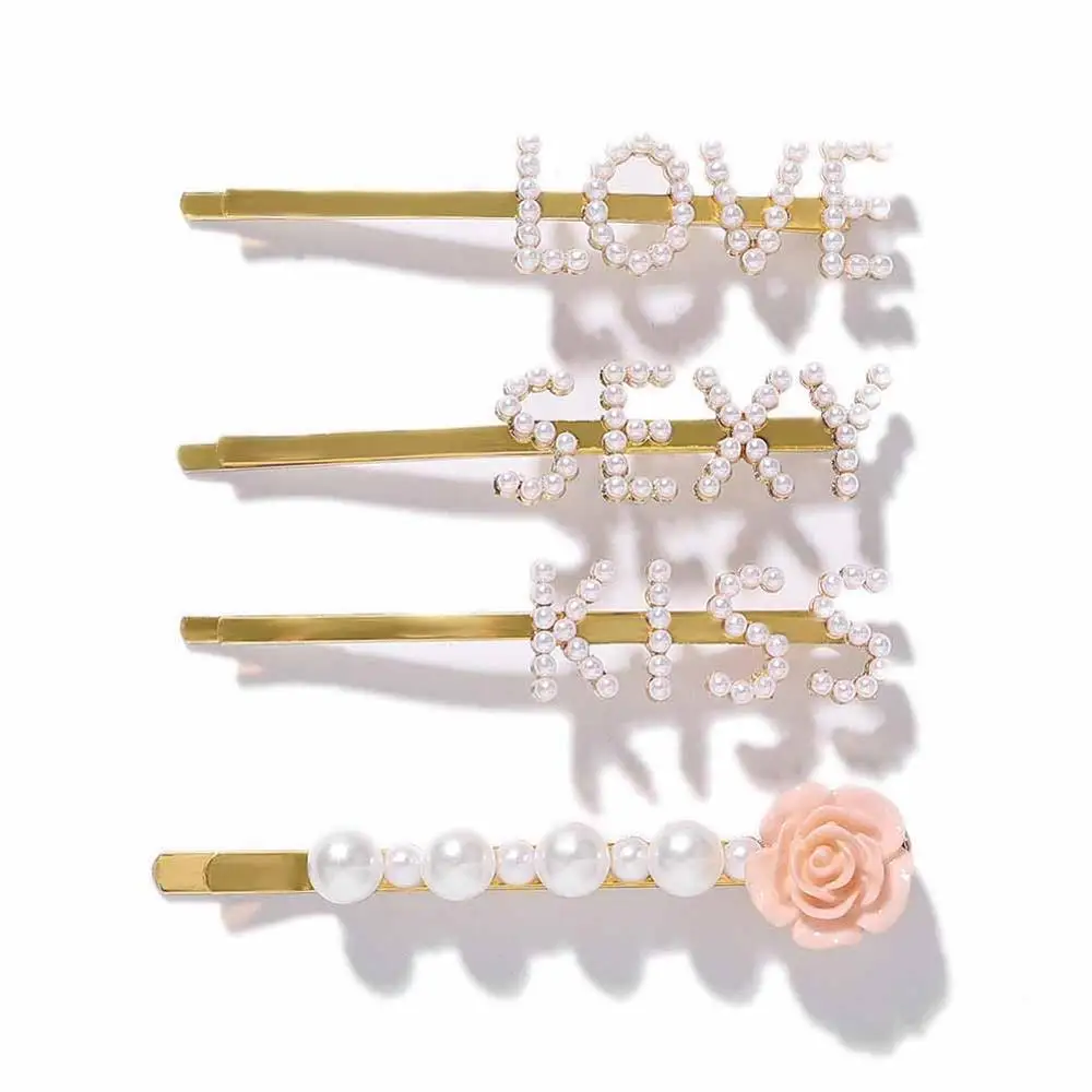 Best lady Trendy Hair Pins Sets For Women Wedding Korean Simulated Pearls Girls Party Bohemian Headwear Gifts Hair Accessories