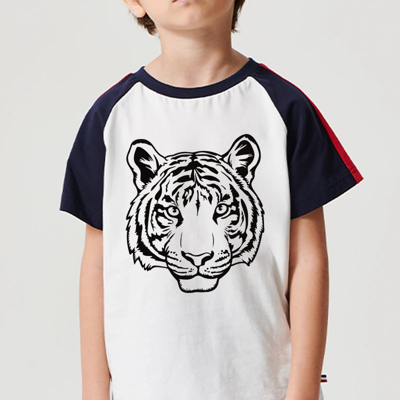 Нашивка с изображением белого тигра для одежды топы теплопередача сделай сам