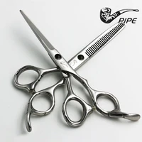 6 pipe professional stainless steel pet scissors dog grooming straight cuttingthinning shears kit for animals regular blade