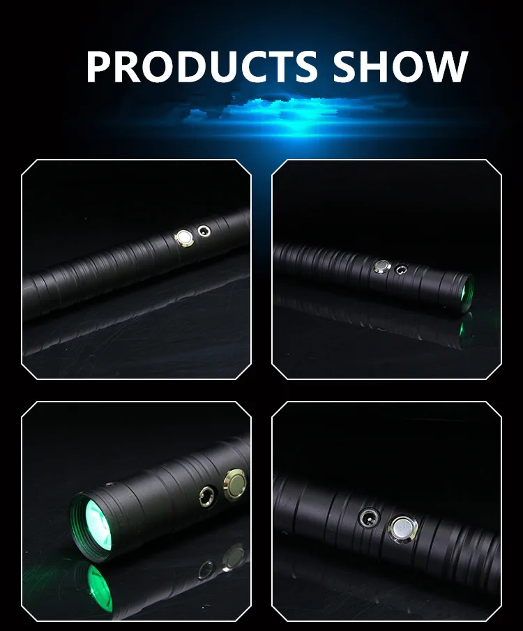 Световой меч с двойными краями RGB сменный светодиодный лазерный 7 цветов