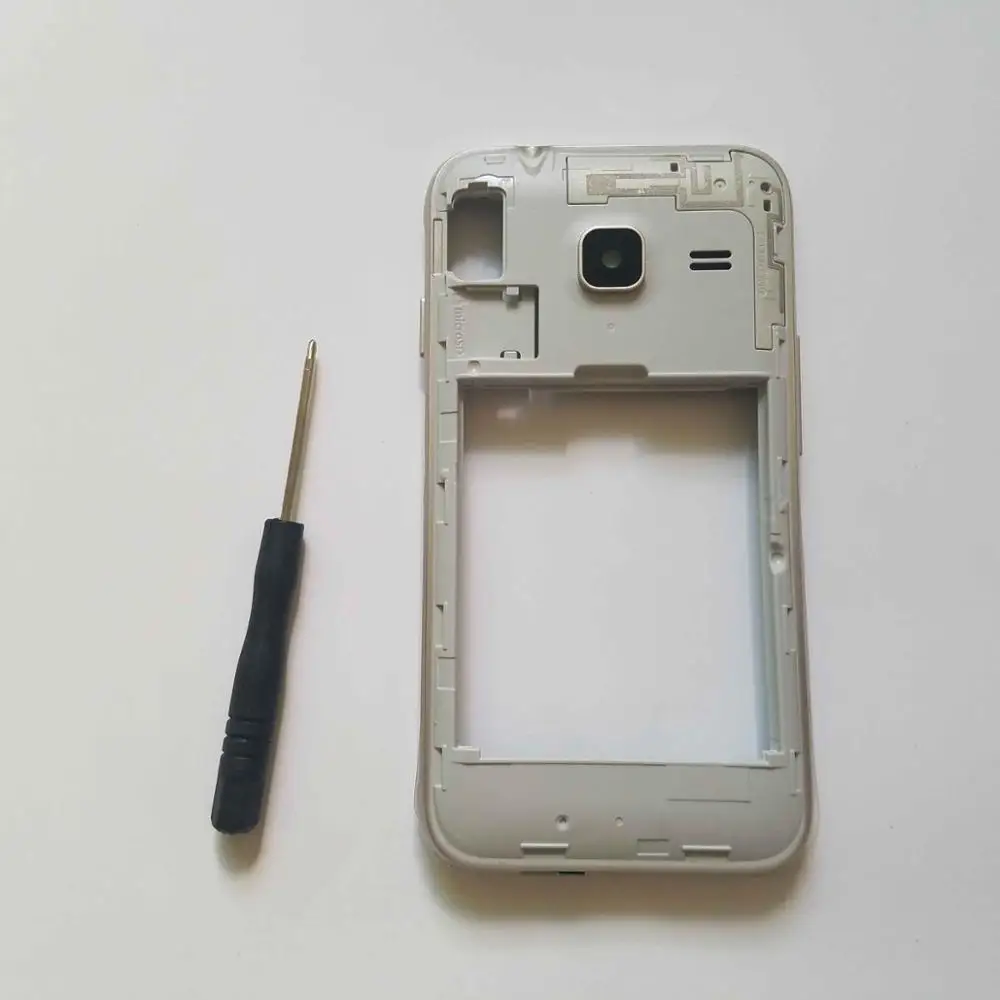 Розовый Для Samsung Galaxy J1 Mini SM-J105F J105F J105H J105 мобильный телефон шасси промежуточный корпус крышка - Цвет: Розовый