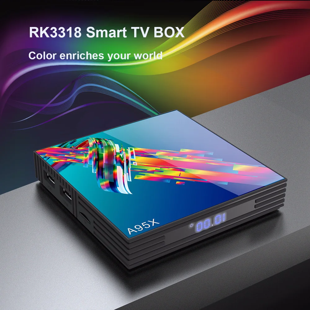 Skywoods A95X R3 Android 9 0 Смарт ТВ бокс 4 Гб 64 ГБ 32 4K WiFi 2 4G 5G USB 3 Google Netflix Youtube медиаплеер