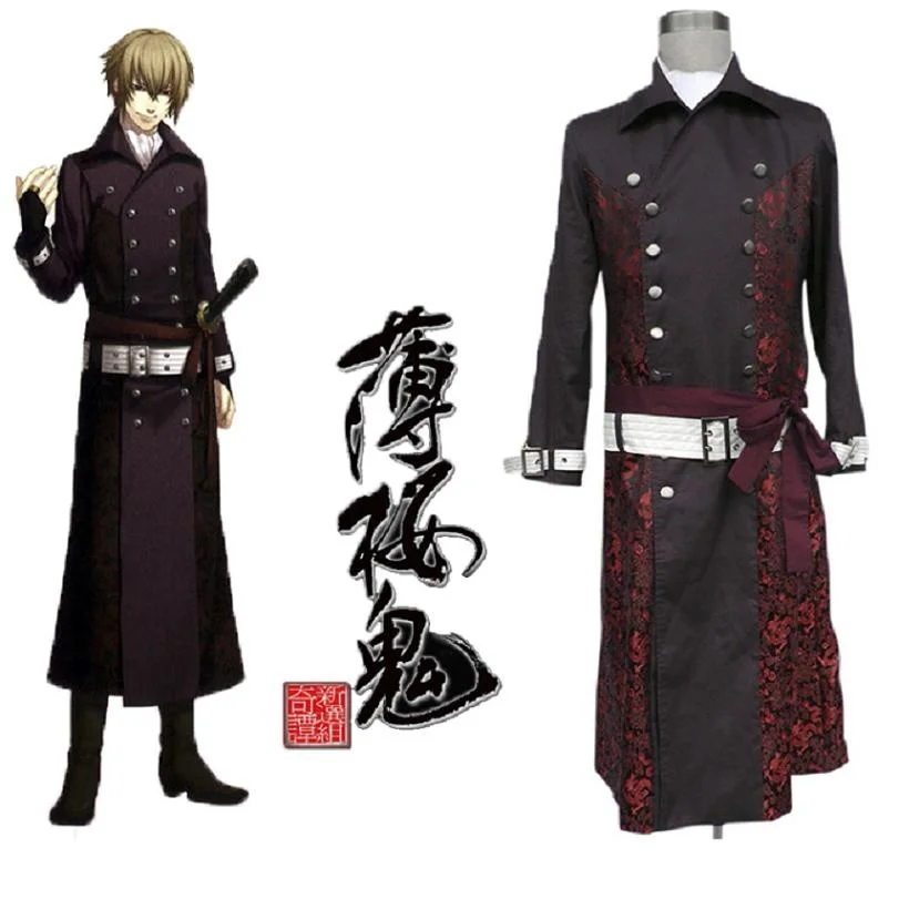 Костюм для косплея аниме Cos Hakuouki Shinsengumi Kitan Chikage Kazama