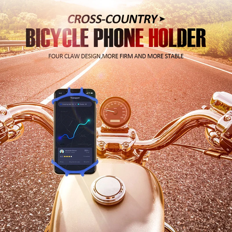 

Bicycle Motorcycle Creative Silicone Bicycle Phone Holder Balance Car Bicycle Handle Phone Accessories Silicone 360 Rotatable