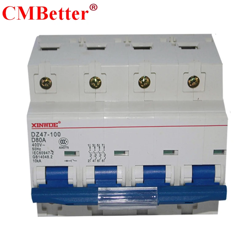 DZ158 атмосферный переключатель Бытовой Воздушный открытый MCB миниатюрный 4P