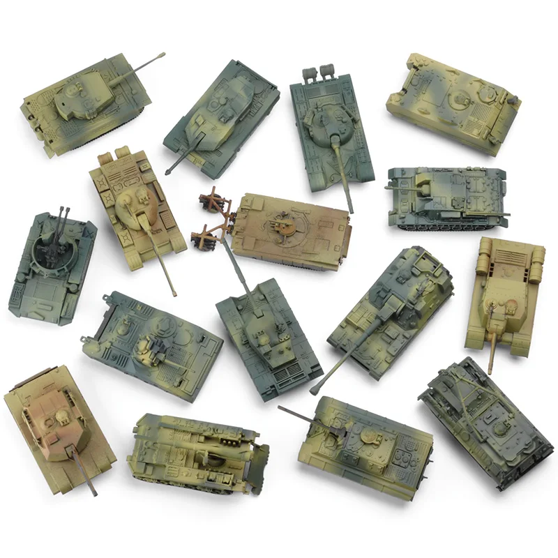 Набор танков 1 шт. в масштабе 1:72 4d-пластик собранный военная модель времен Второй