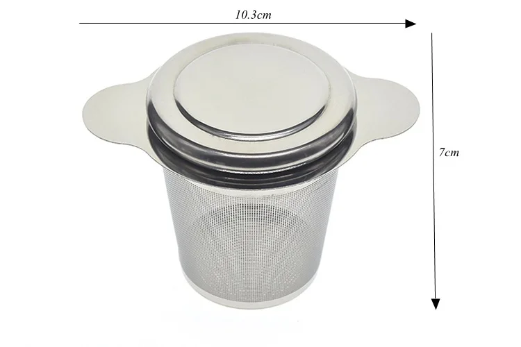 Многоразовая нержавеющая сталь Чайный фильтр для инфузионного Чая Сетка Ушная