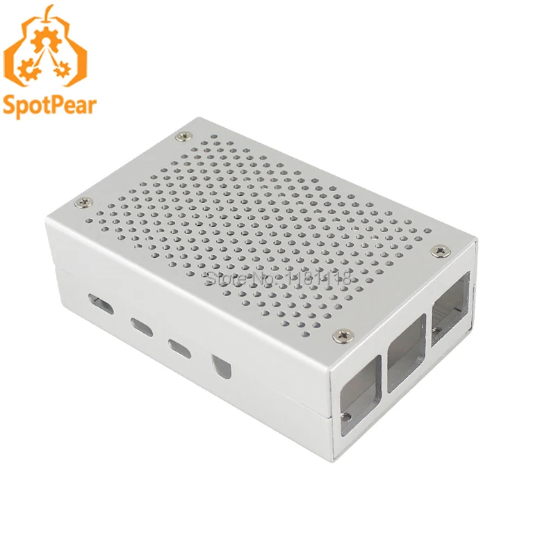 Raspberry Pi 4 Алюминий чехол серебристый металлический корпус для RPI Модель B что