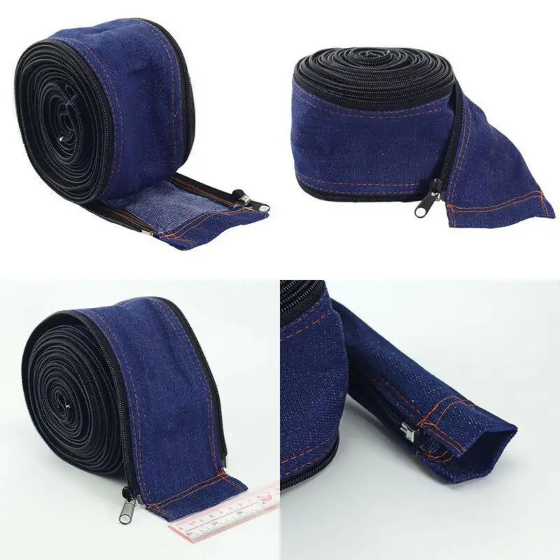 Защитный чехол для кабеля 1 рулон сварочный фонарь джинсовая куртка на молнии