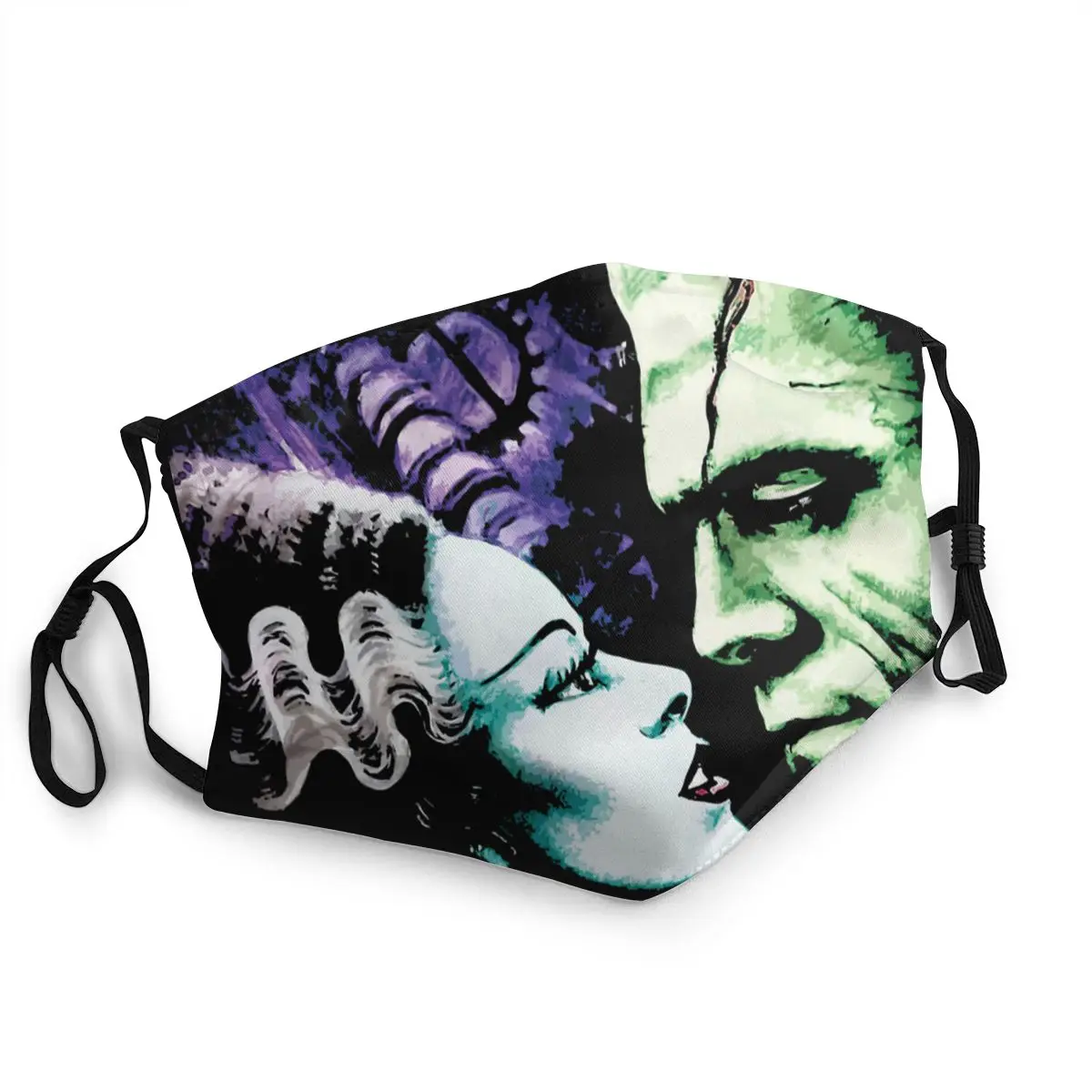 

Washable Mascarillas Bride Frankie Monsters In Love Black Mouth Mask Dracula Horror TV Series Reusable Face Masks Anti Haze Mask