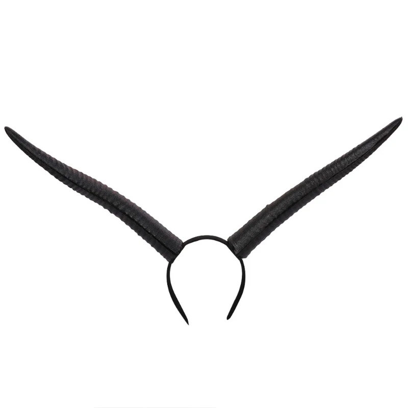 

K3NF Cosplay Extra Long Sheep Horns Headband Delicate Design Cosplay Decor Halloween