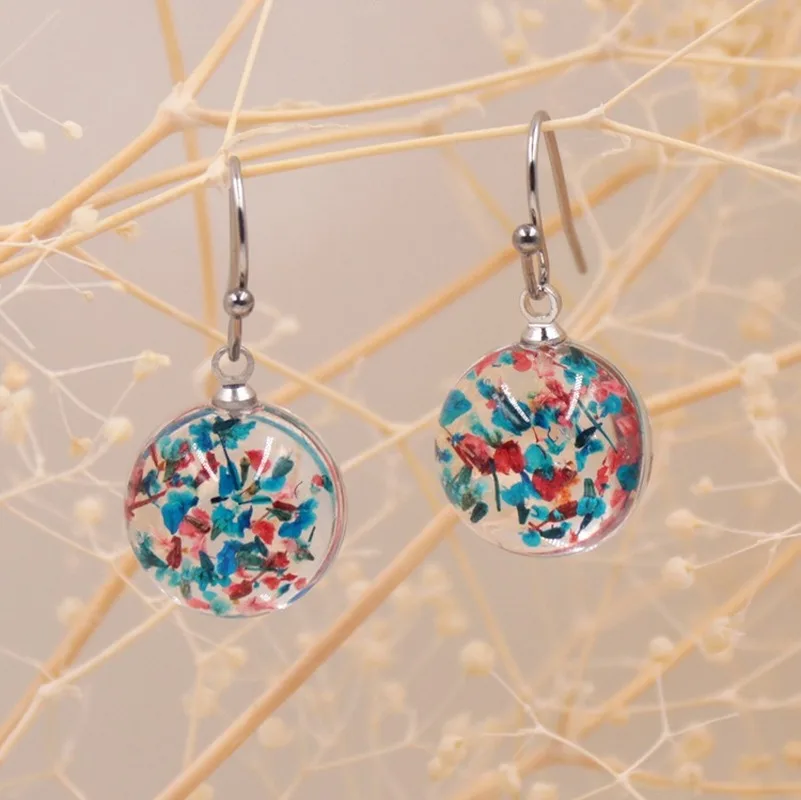 5 пар женские серьги в виде растений|Серьги-подвески| |