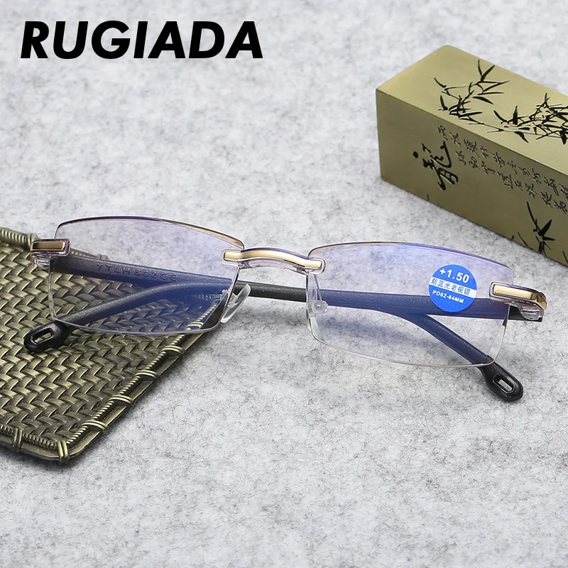 RUGIADA старинные очки для чтения женщин и мужчин сплав Рецептурные прямоугольные