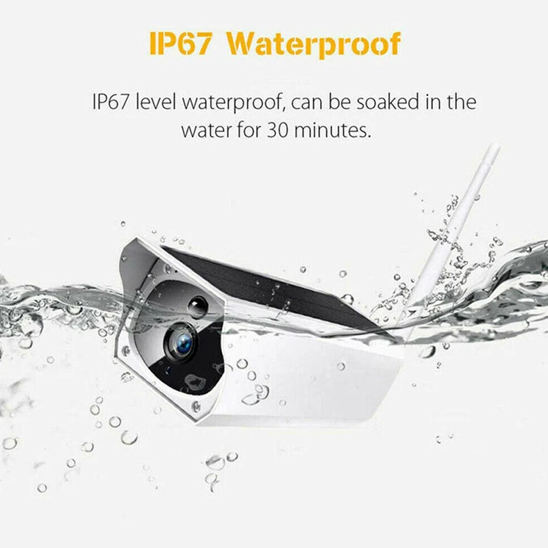 Беспроводная Солнечная уличная WiFi ip-камера 1080P HD водонепроницаемая камера