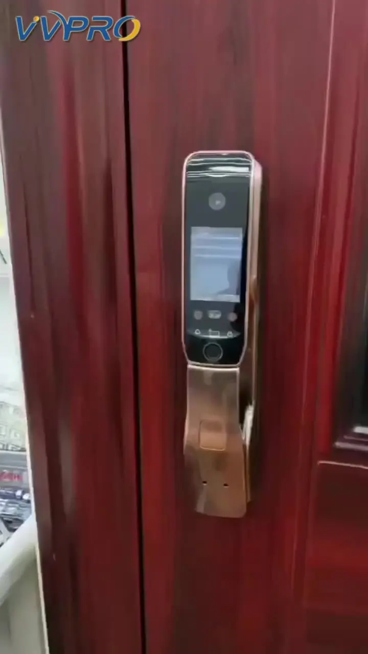 

Smart face Fingerprint Door Lock Security face & camera monitor Intelligent Lock Biometric Electronic Door Lock With APP Unlock
