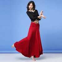 2019 belly dance clothes oriental dance lesson wear women bellydance practice costume outfits 2 pieces bellydance top long skirt