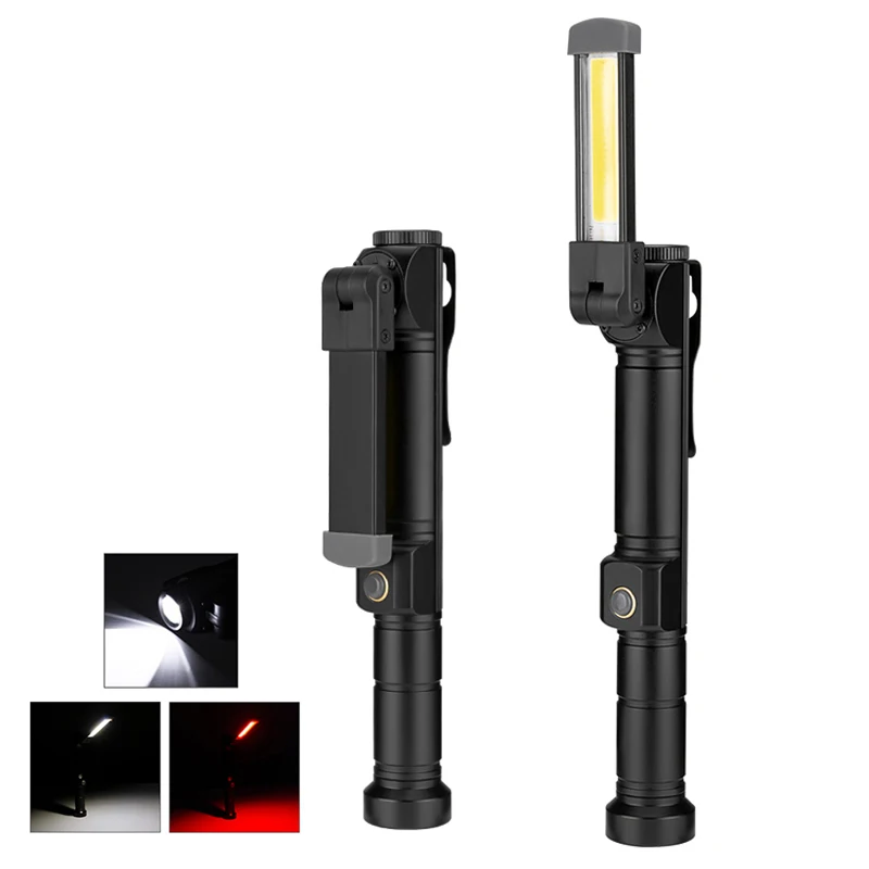 Складной магнитный складной крючок подвесной Карманный светильник вспышка