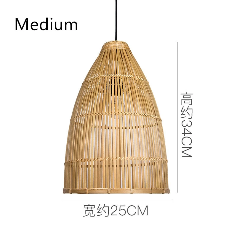 Юго-Восточная Азия ручной бамбуковый художественный подвесной светильник винтажная деревянная китайская подвеска Подвесная лампа домашний Декор светодиодный кухонный светильник