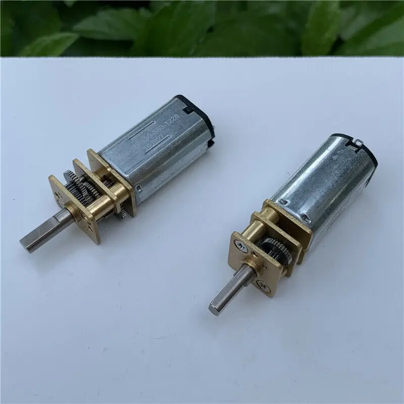 1 шт. Mini N30 цельнометаллический коробка передач, редукторный двигатель Постоянный ток 6-12 В 15-30 об/мин низкая скорость большой крутящий момент 1:380 передаточное число D-вал DIY робот-автомобиль