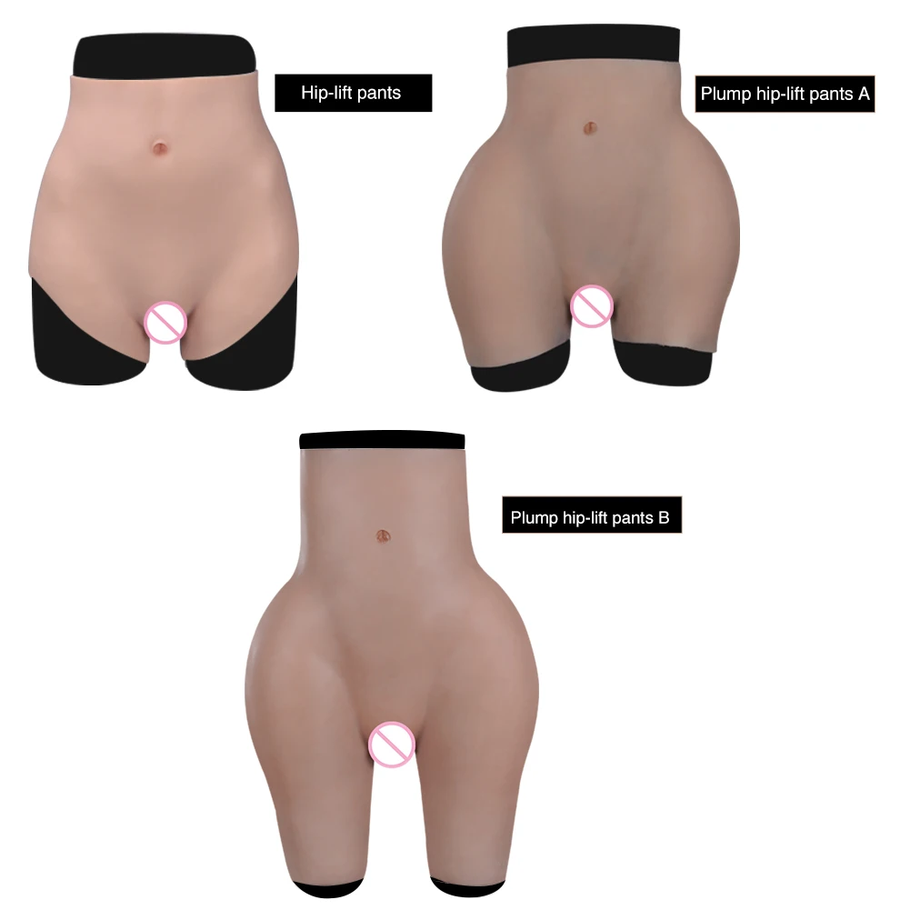 

U-Charmmore Oil-Free Silicone Pants Hip Up Buttocks Enhancement Hip-Lift Butt With Bloodshot For Crossdresser Sissy Transvestite