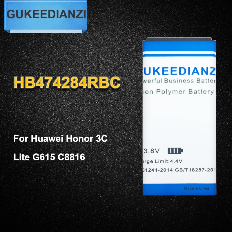 Новый HB474284RBC 2000 мАч перезаряжаемый аккумулятор для мобильного телефона Huawei Honor 3C